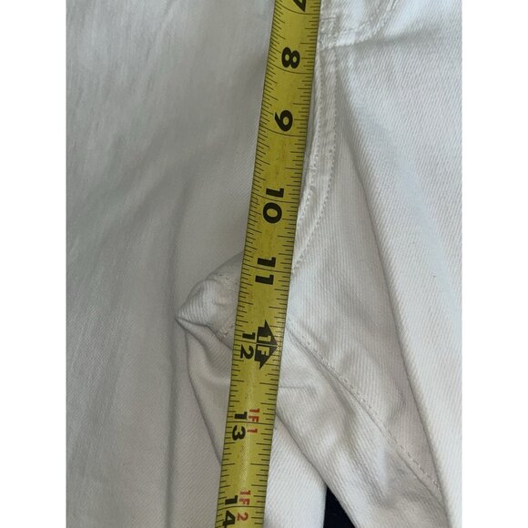 NEW JAG JEANS White Stretch Denim High Rise Pull On Skinny Ankle Sz 14 Waist 34" - Picture 13 of 15
